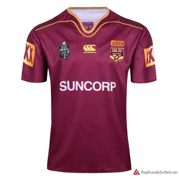 Camiseta QLD Maroons 2017-2018 Rojo Rugby